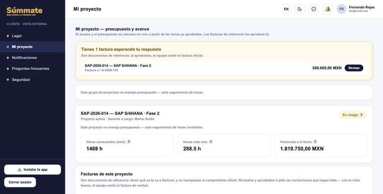 Portal del cliente